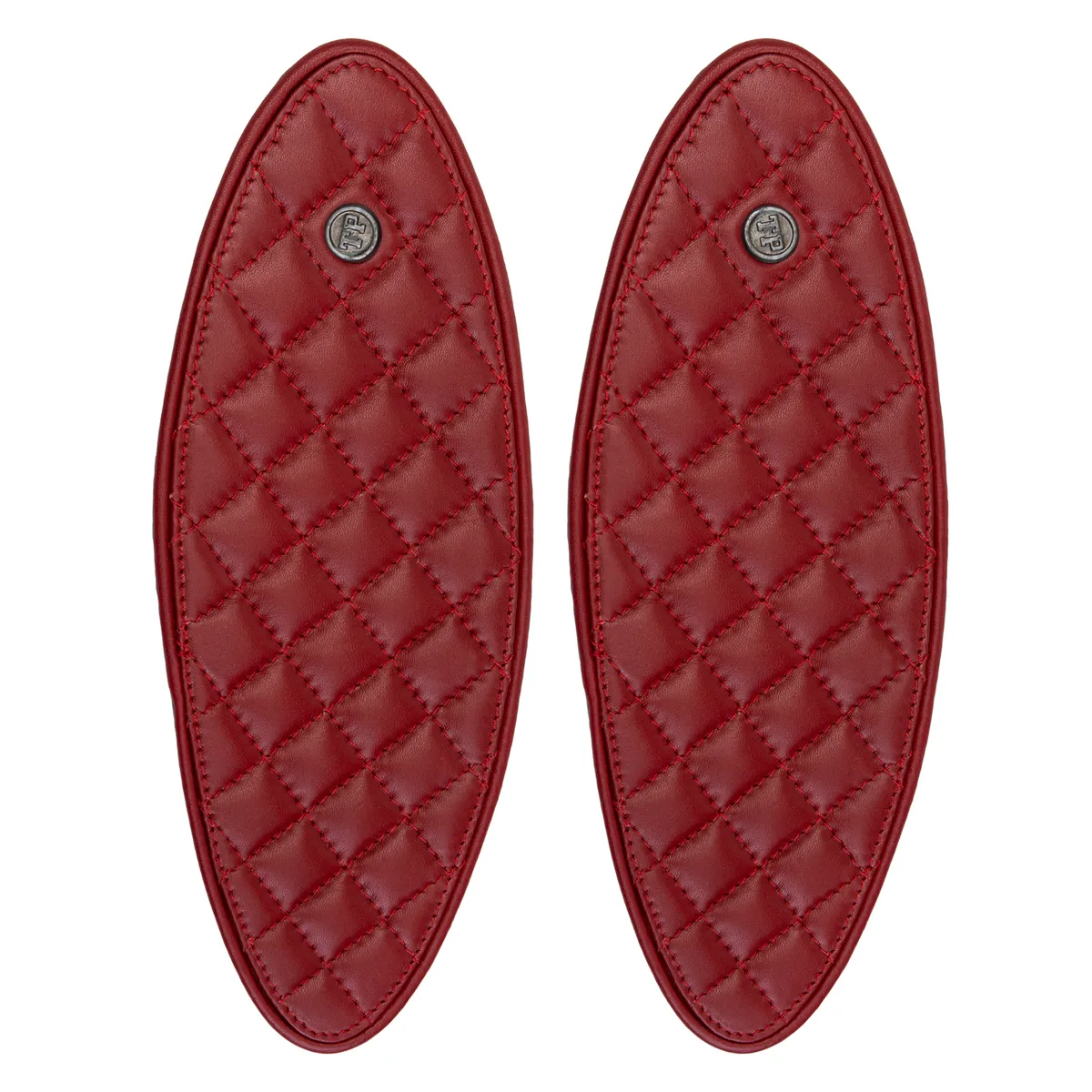 Tanners Pride Raised Diamond Tankpad (Hunter 350) - Vintage Red Handcrafted Full-Grain Leather (View 1)
