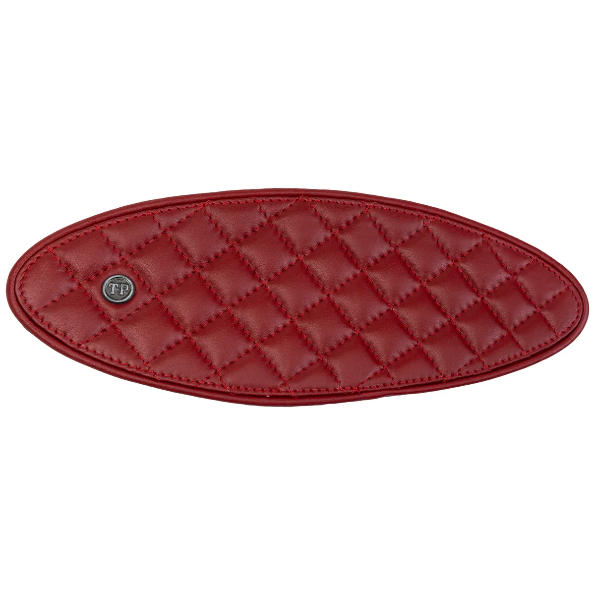 Tanners Pride Raised Diamond Tankpad (Hunter 350) - Vintage Red Handcrafted Full-Grain Leather (View 3)