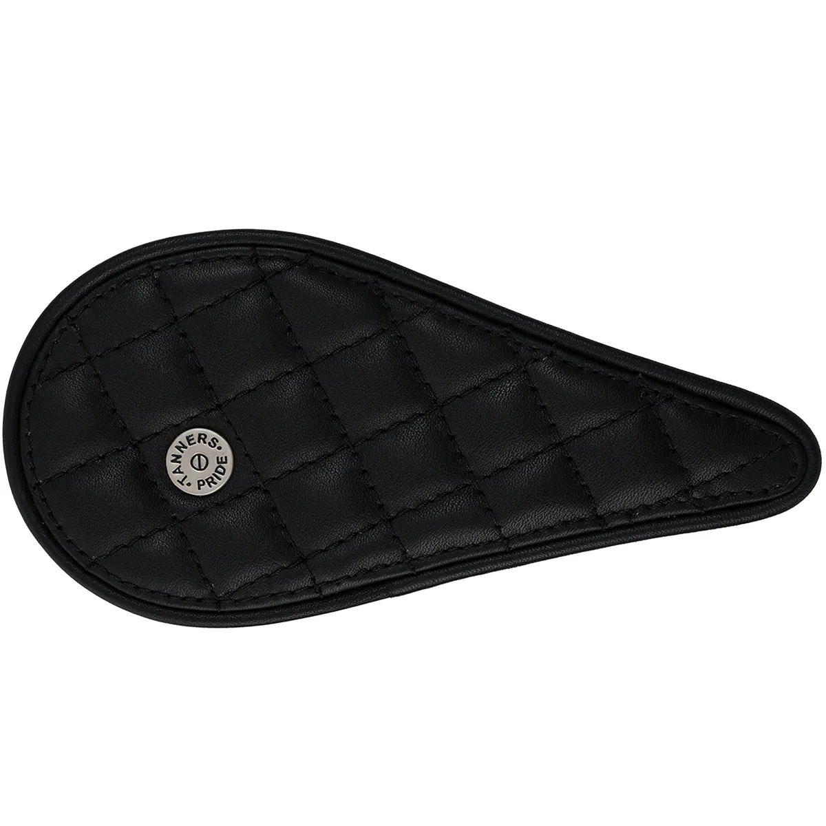Tanners Pride Raised Diamond Tankpad (Super Meteor 650) - Midnight Black Handcrafted Full-Grain Leather (View 7)