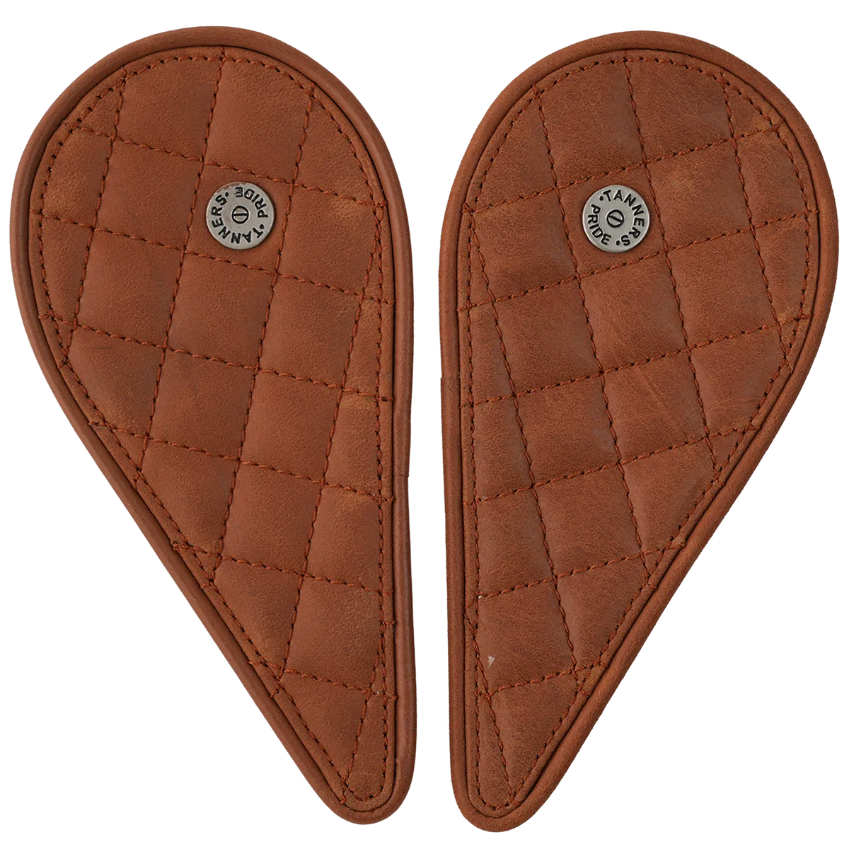 Tanners Pride Raised Diamond Tankpad (Super Meteor 650) - Natural Tan Handcrafted Full-Grain Leather (View 5)
