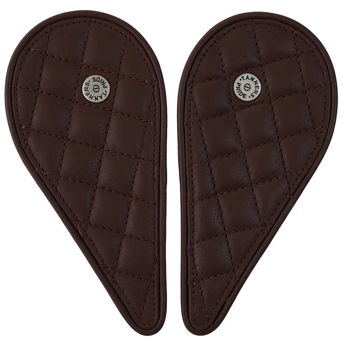 Tanners Pride Raised Diamond Tankpad (Super Meteor 650) - Tobacco Brown Handcrafted Full-Grain Leather (View 15)