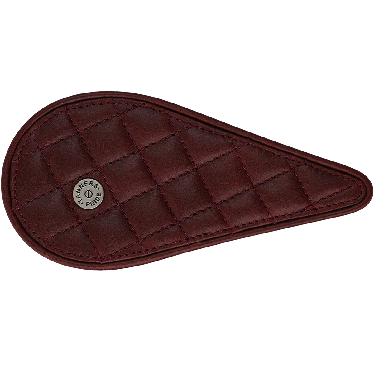 Tanners Pride Raised Diamond Tankpad (Super Meteor 650) - Vintage Red Handcrafted Full-Grain Leather (View 1)