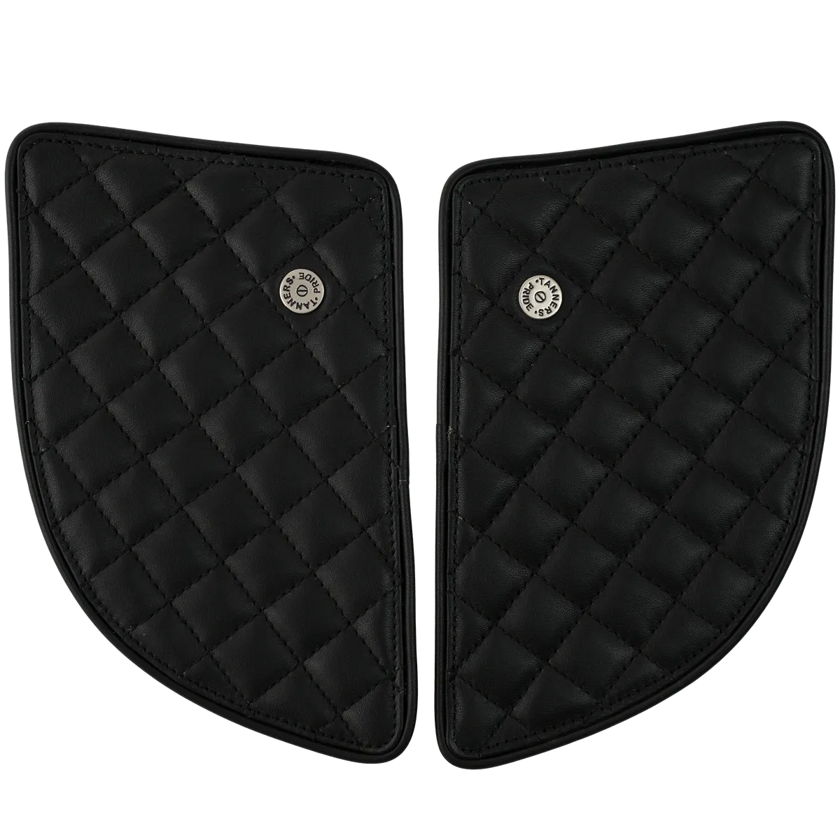 Tanners Pride Raised Diamond Tankpad (GT 650) - Midnight Black Handcrafted Full-Grain Leather (View 4)
