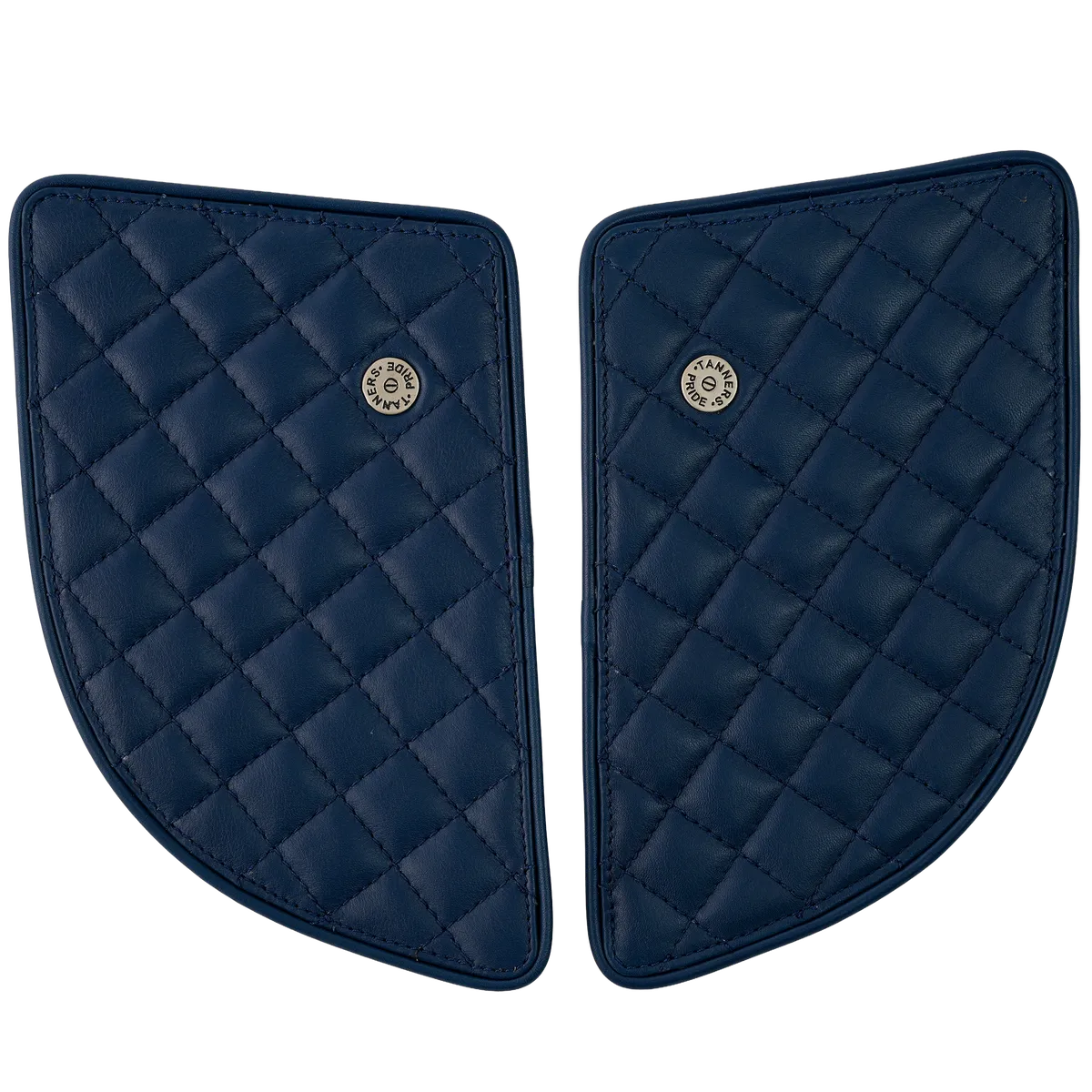 Tanners Pride Raised Diamond Tankpad (GT 650) - Navy Blue Handcrafted Full-Grain Leather (View 2)