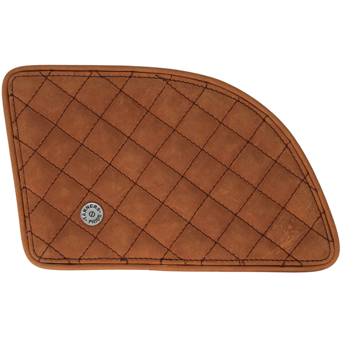 Tanners Pride Raised Diamond Tankpad (GT 650) - Tobacco Brown Handcrafted Full-Grain Leather (View 2)