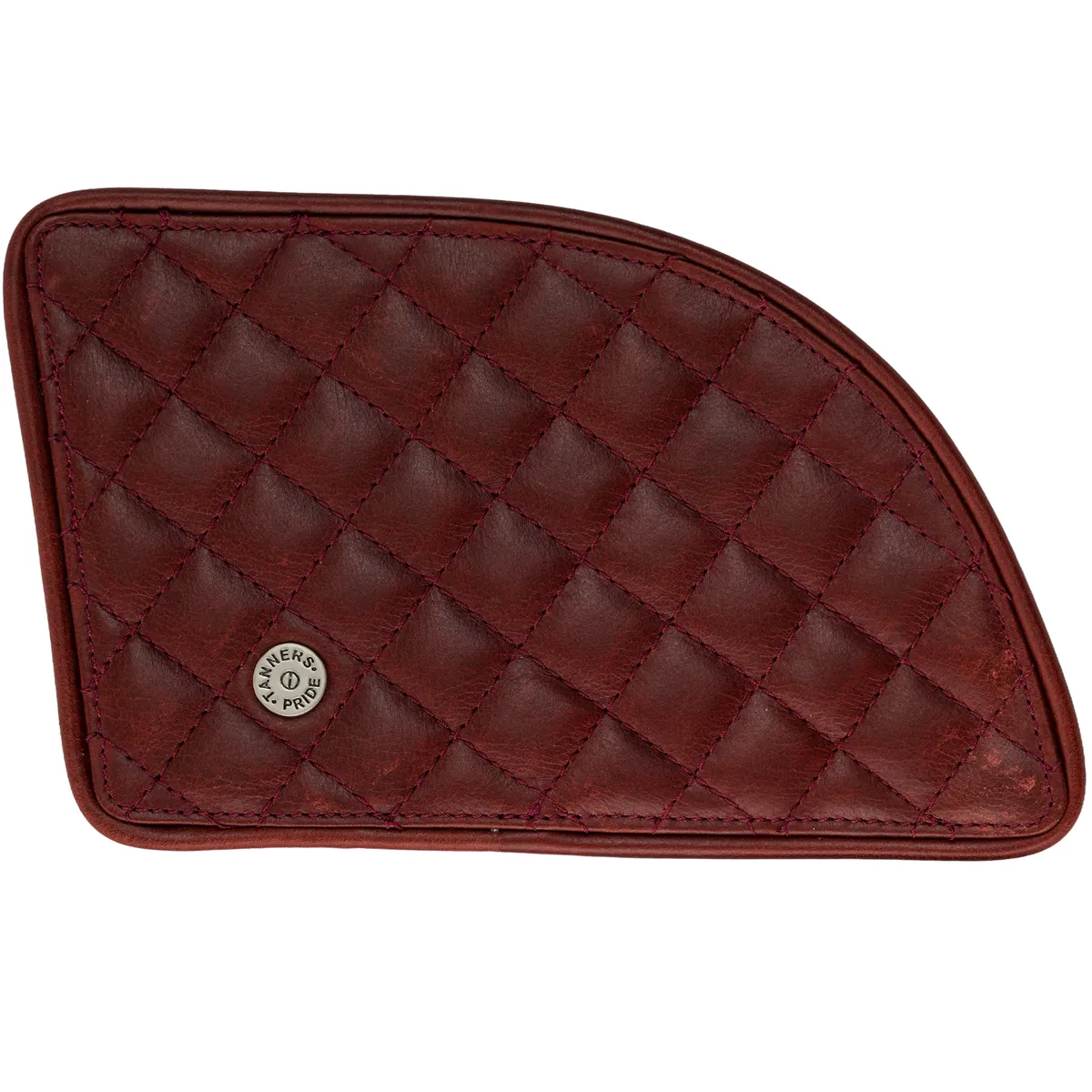 Tanners Pride Raised Diamond Tankpad (GT 650) - Vintage Red Handcrafted Full-Grain Leather (View 6)