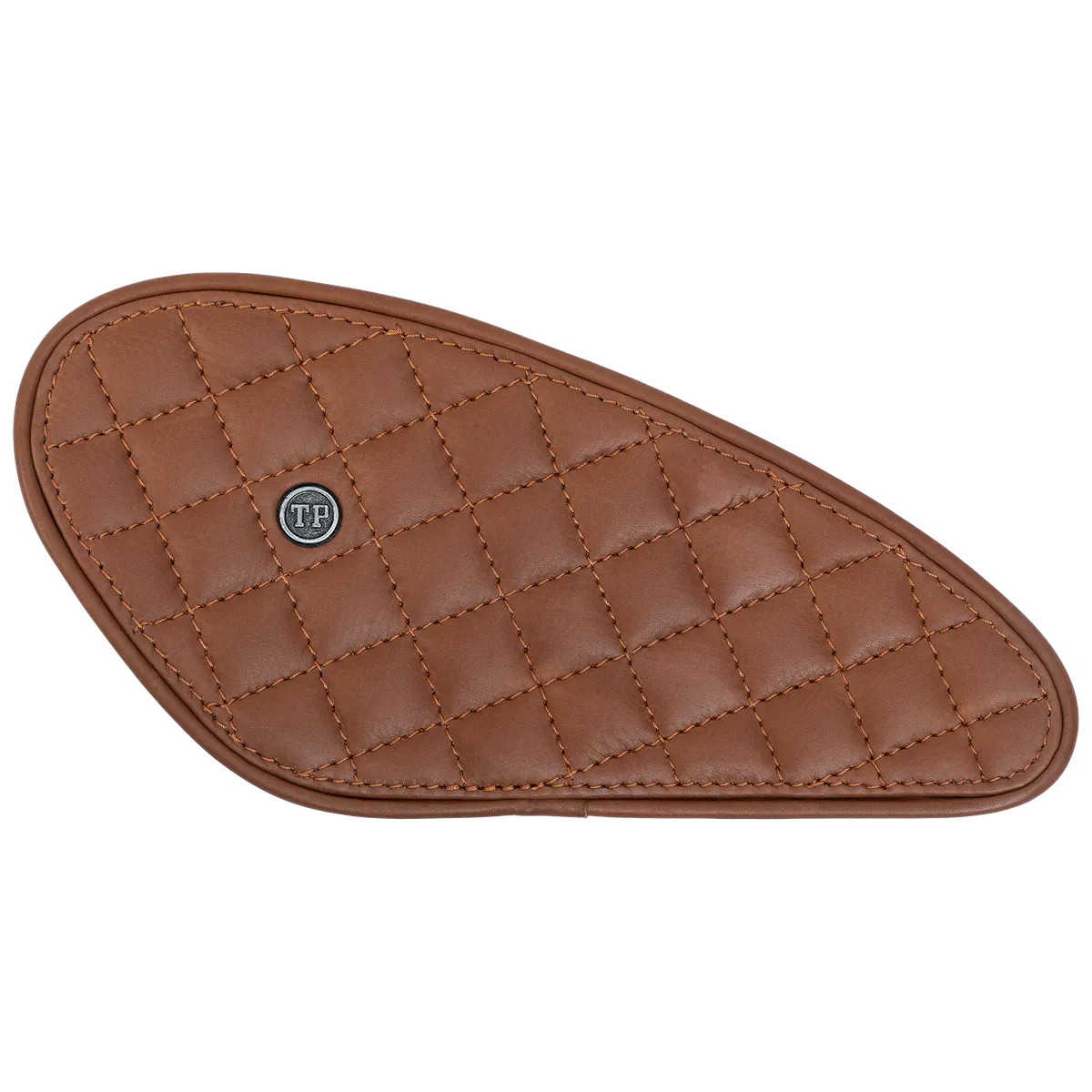 Tanners Pride Raised Diamond Tankpads (Triumph) - Natural Tan Handcrafted Full-Grain Leather (View 5)