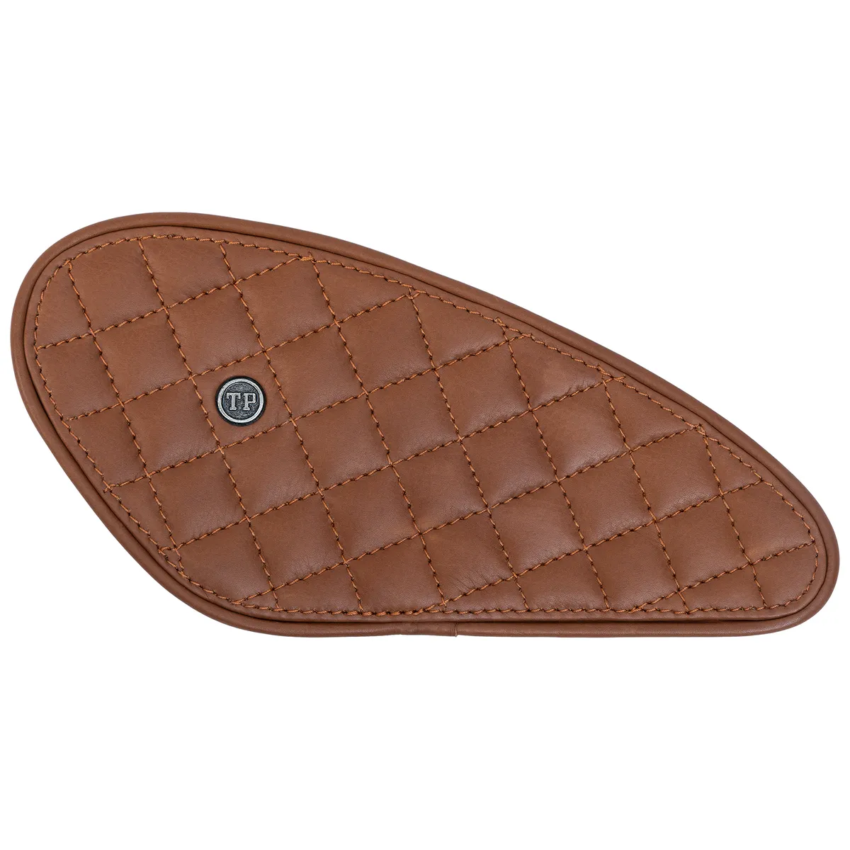 Tanners Pride Raised Diamond Tankpads (Triumph) - Natural Tan Handcrafted Full-Grain Leather (View 6)