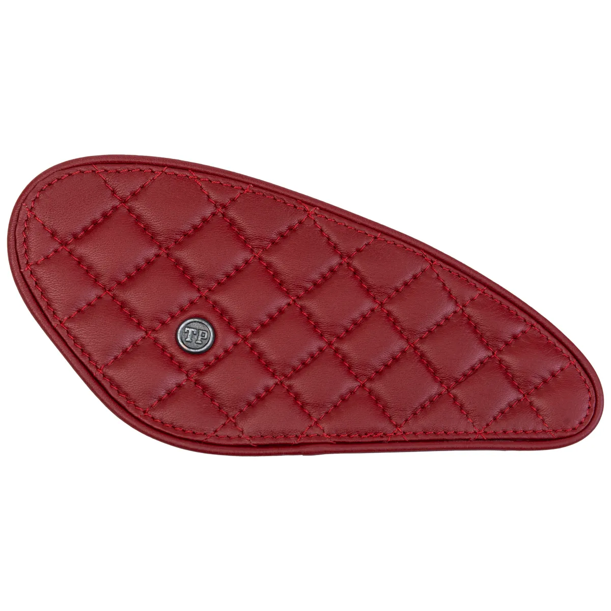 Tanners Pride Raised Diamond Tankpads (Triumph) - Vintage Red Handcrafted Full-Grain Leather (View 6)