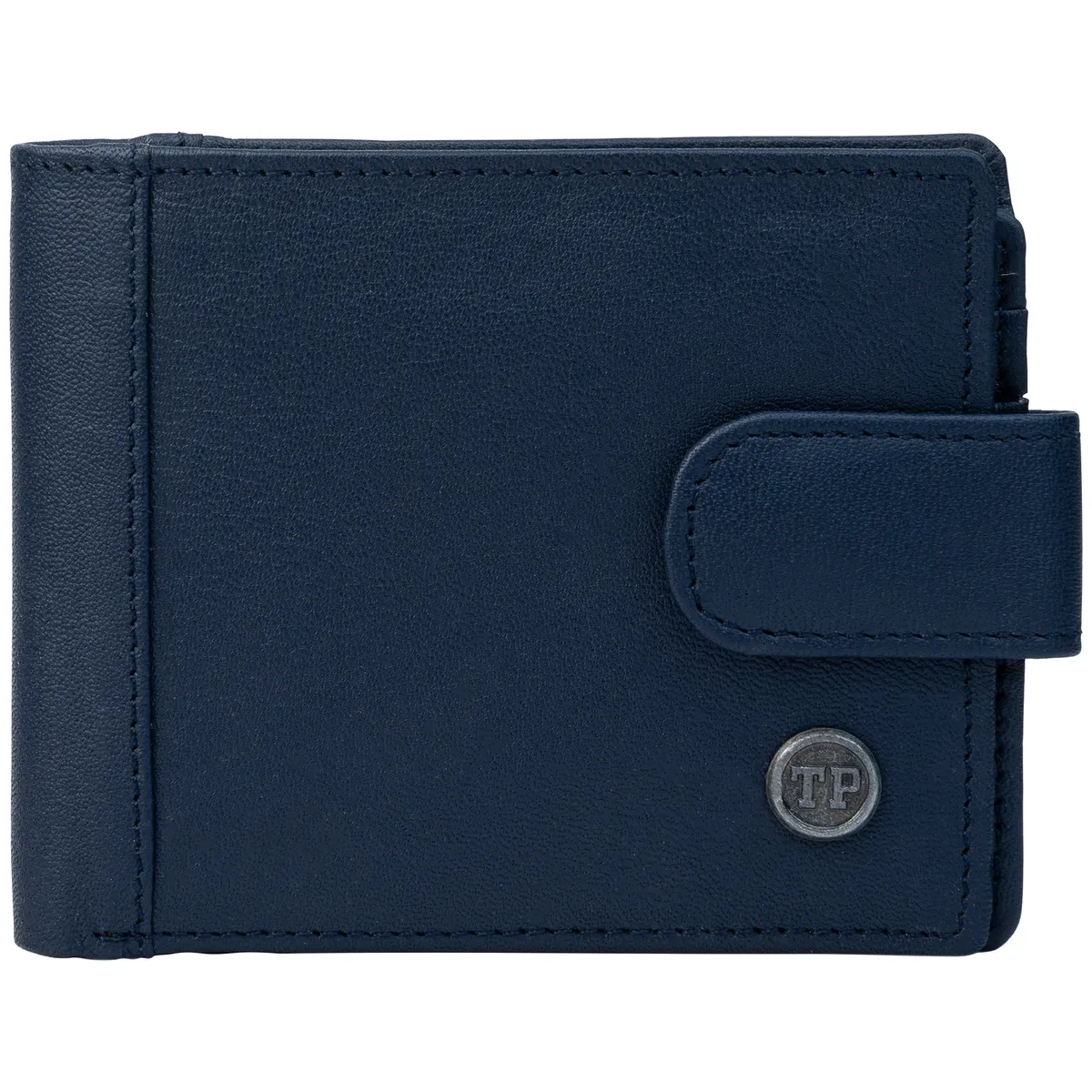Tanners Pride Ranch Bi-fold wallet - Navy Blue Handcrafted Full-Grain Leather (View 2)