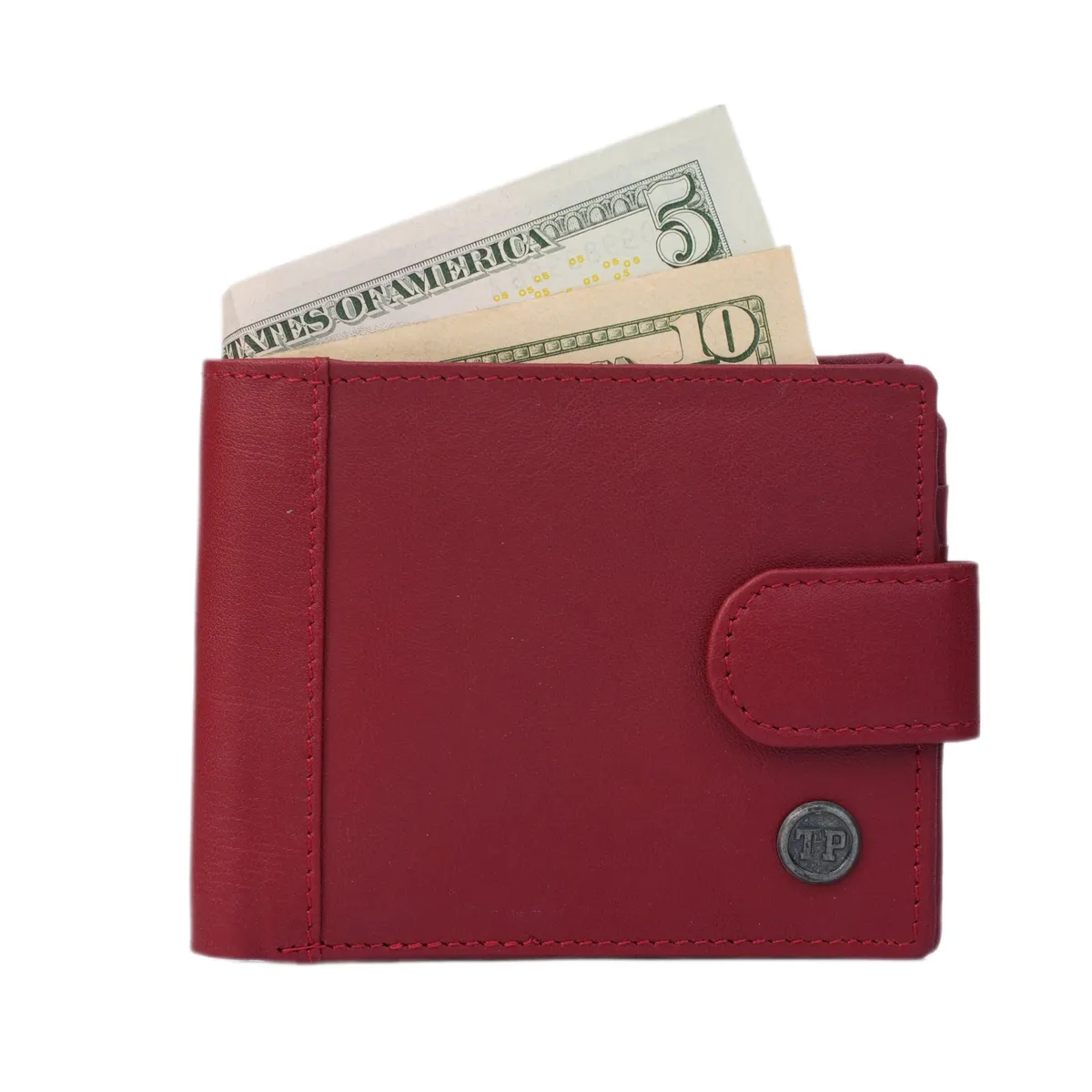 Tanners Pride Ranch Bi-fold wallet - Vintage Red Handcrafted Full-Grain Leather (View 1)