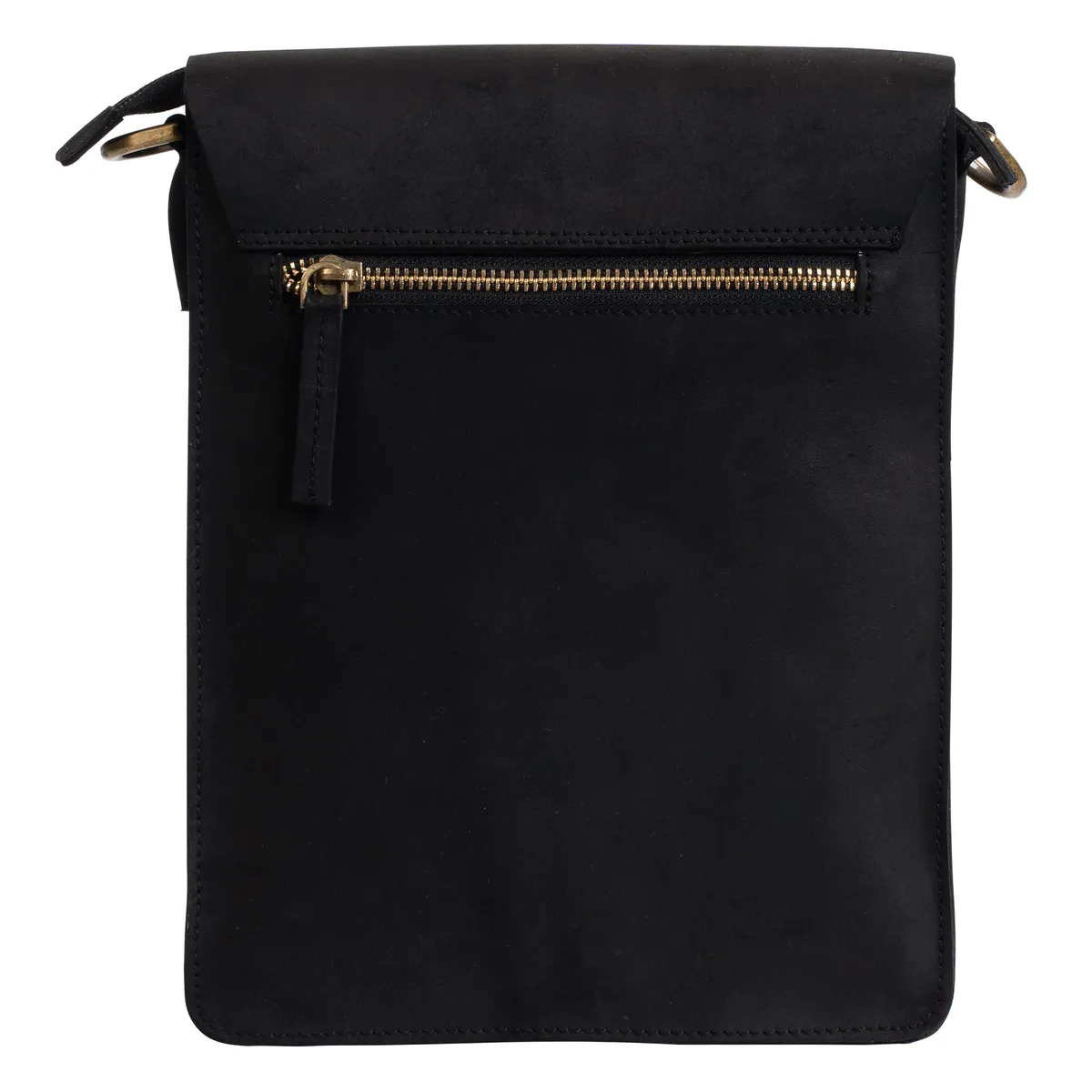 Tanners Pride Sebastian Genuine Leather Travel Bag | Weekender Duffel - Midnight Black Handcrafted Full-Grain Leather (View 6)