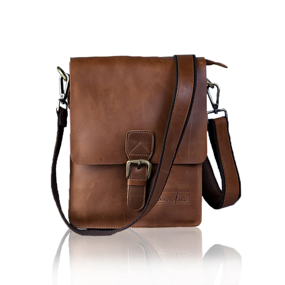 Tanners Pride Sebastian Genuine Leather Travel Bag | Weekender Duffel - Natural Tan Handcrafted Full-Grain Leather (View 1)