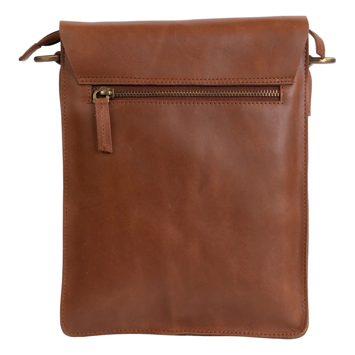 Tanners Pride Sebastian Genuine Leather Travel Bag | Weekender Duffel - Natural Tan Handcrafted Full-Grain Leather (View 3)