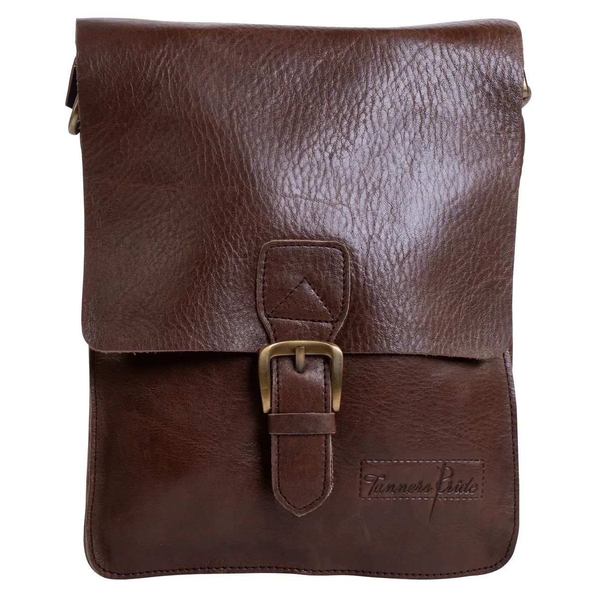 Tanners Pride Sebastian Genuine Leather Travel Bag | Weekender Duffel - Tobacco Brown Handcrafted Full-Grain Leather (View 3)