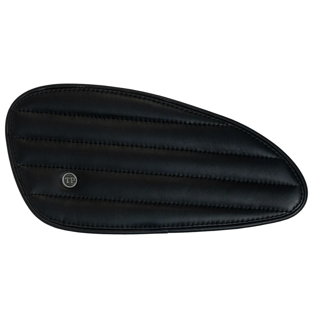 Tanners Pride Straight Tankpads (Interceptor 650) - Midnight Black Handcrafted Full-Grain Leather (View 1)