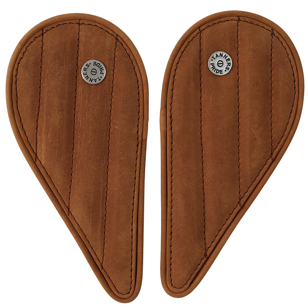Tanners Pride Straight Tankpads (Meteor 350) - Tobacco Brown Handcrafted Full-Grain Leather (View 14)