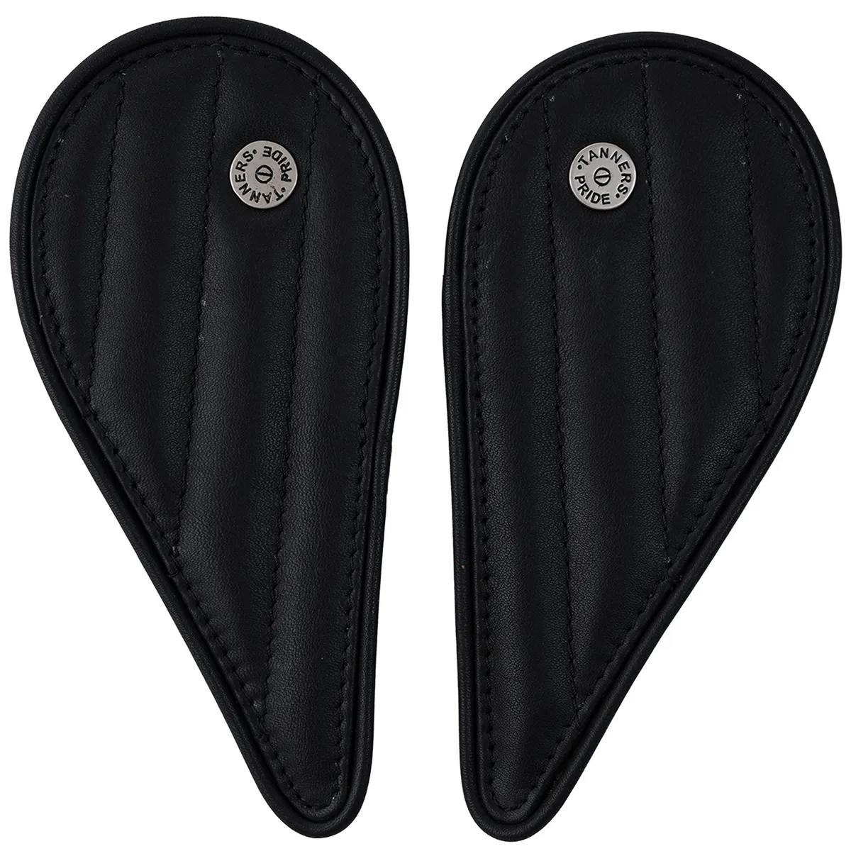 Tanners Pride Straight Tankpads (Super Meteor 650) - Midnight Black Handcrafted Full-Grain Leather (View 2)