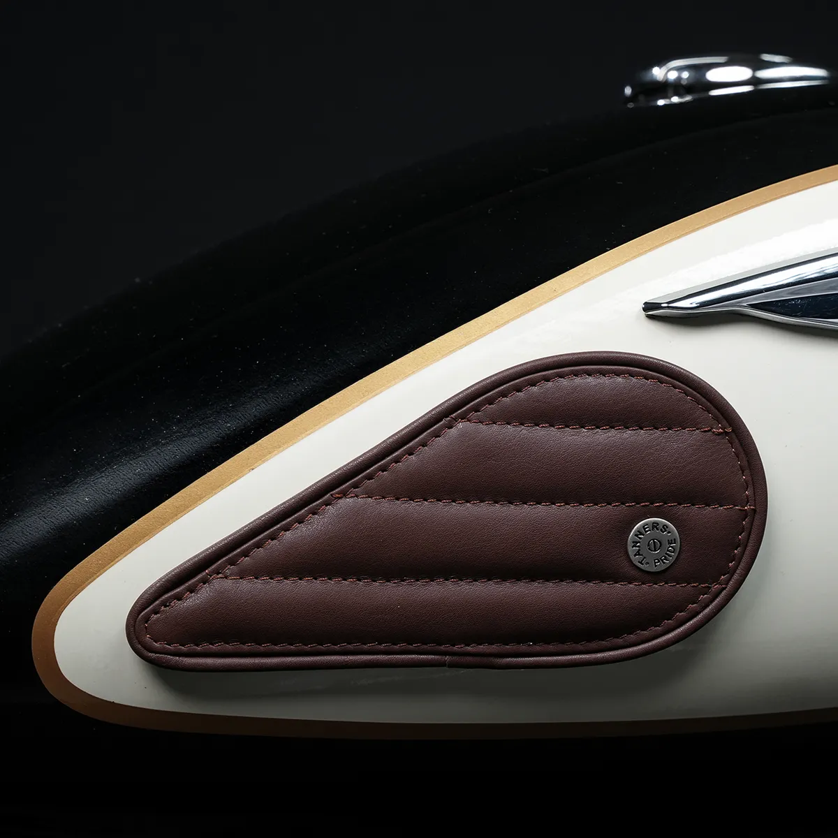 Tanners Pride Straight Tankpads (Super Meteor 650) - Tobacco Brown Handcrafted Full-Grain Leather (View 9)
