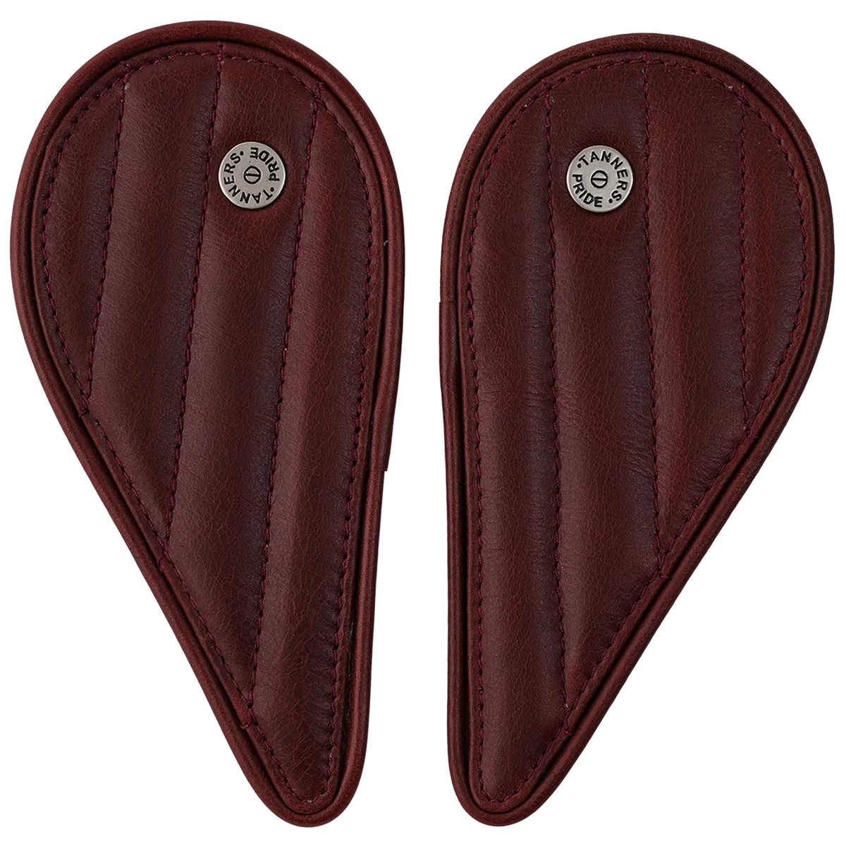 Tanners Pride Straight Tankpads (Super Meteor 650) - Vintage Red Handcrafted Full-Grain Leather (View 4)