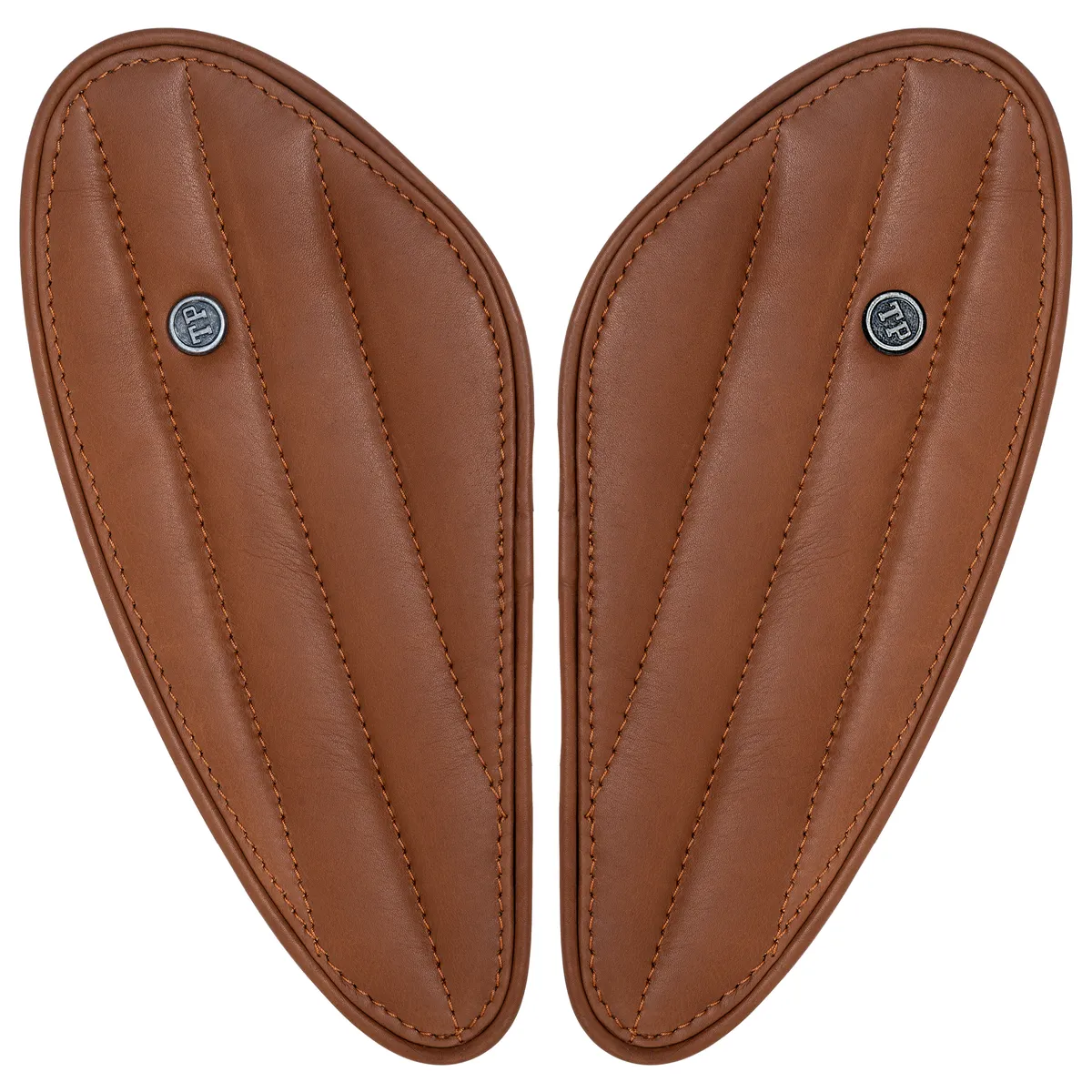 Tanners Pride Straight Tankpads (Triumph) - Natural Tan Handcrafted Full-Grain Leather (View 3)