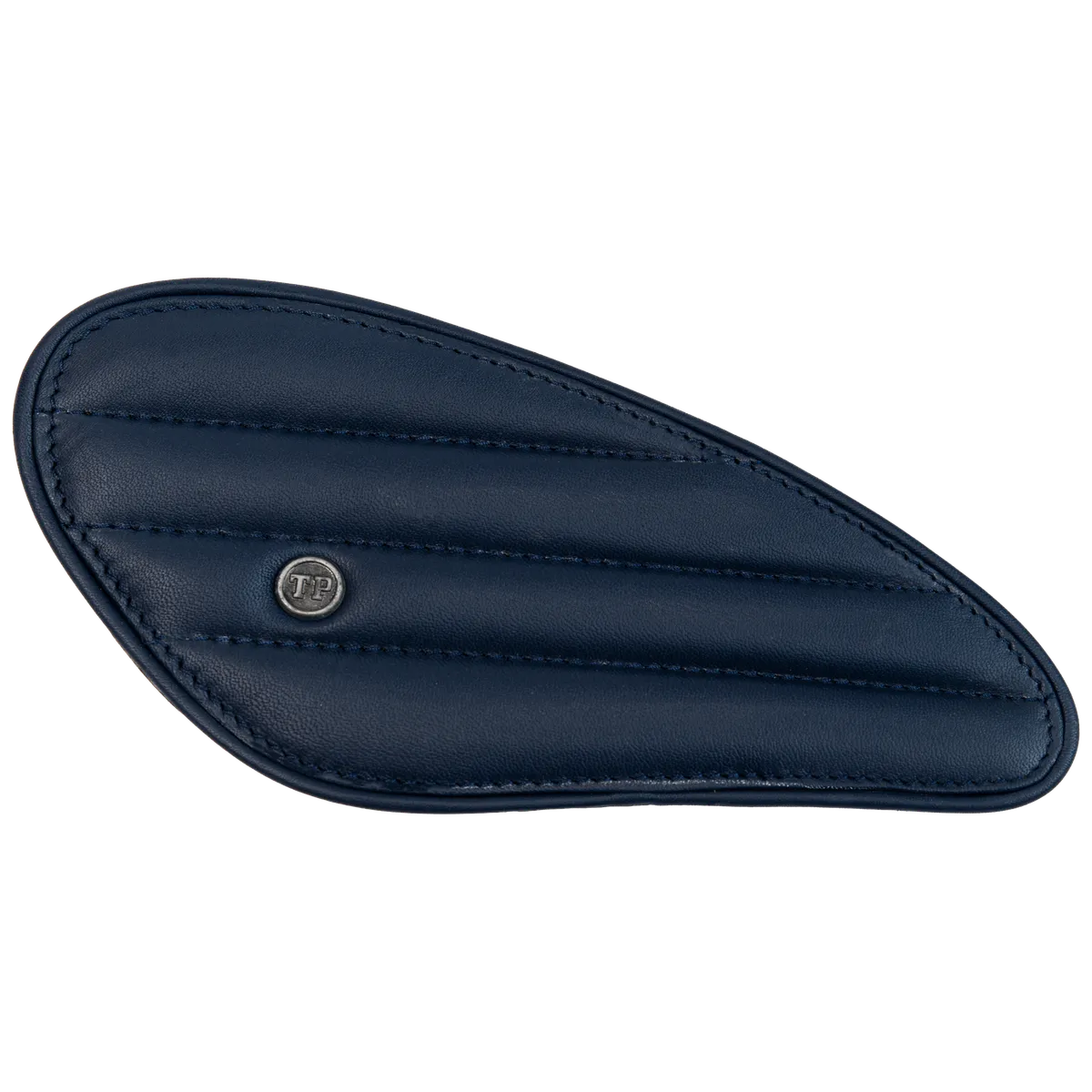 Tanners Pride Straight Tankpads (Triumph) - Navy Blue Handcrafted Full-Grain Leather (View 6)