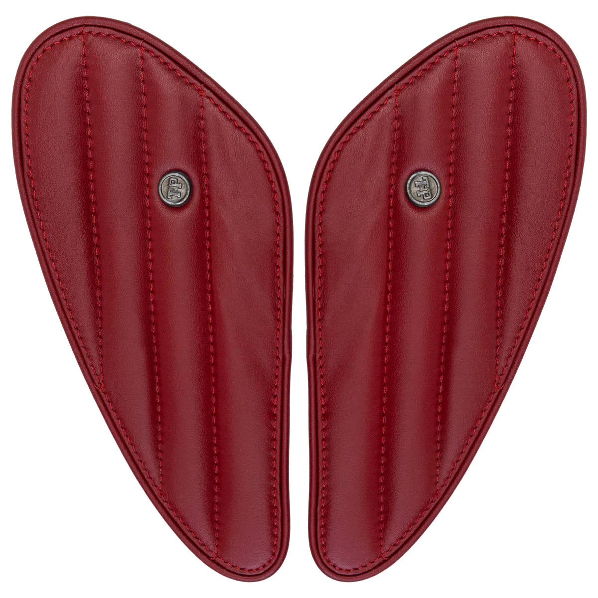 Tanners Pride Straight Tankpads (Triumph) - Vintage Red Handcrafted Full-Grain Leather (View 4)