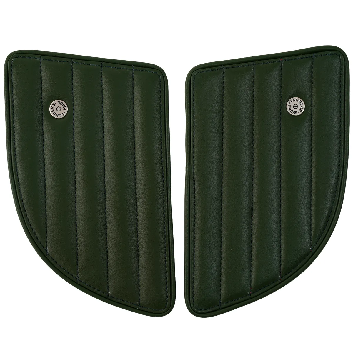 Forest Green Straight leather motorcycle tank pad for Royal Enfield Continental GT 650