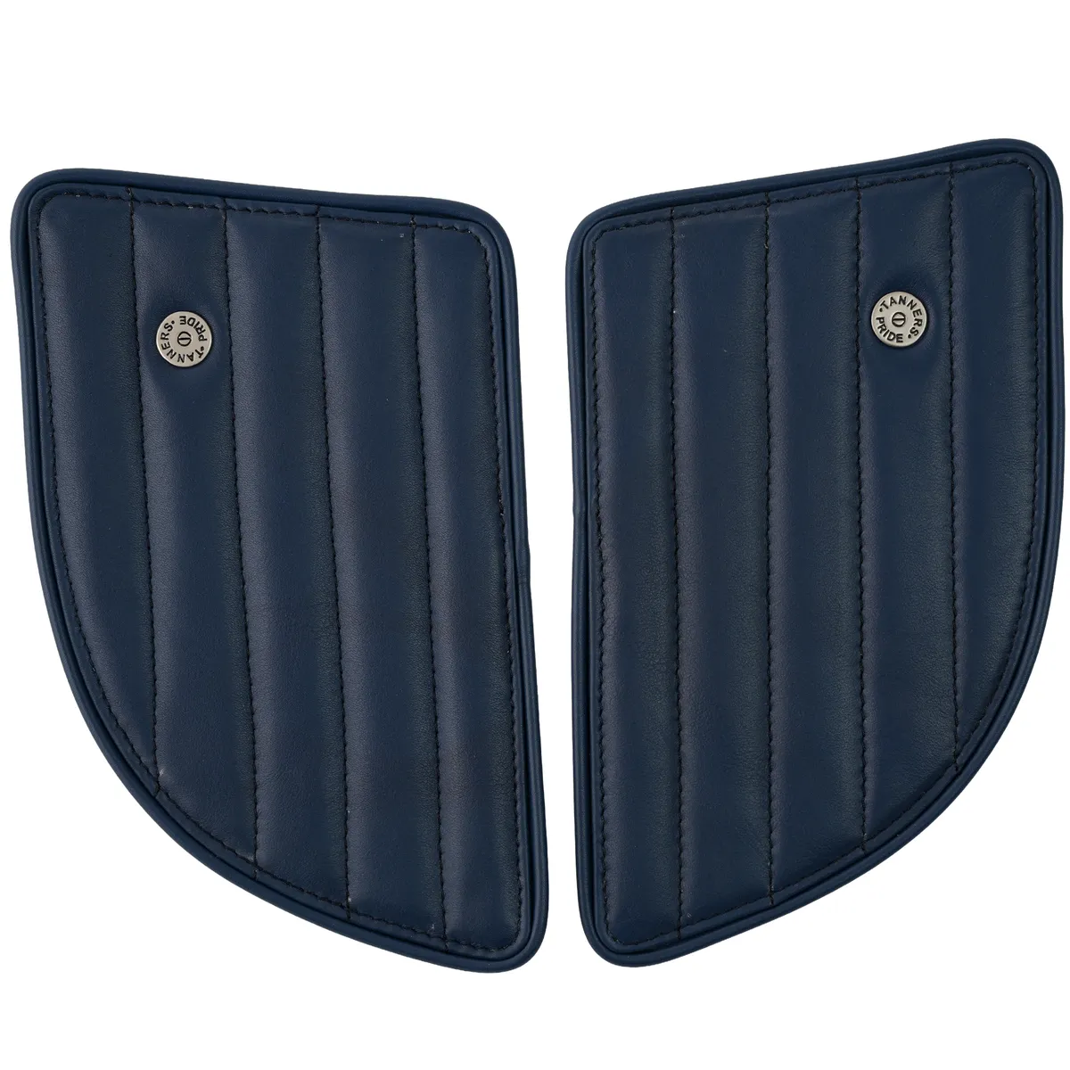 Navy Blue Straight leather motorcycle tank pad for Royal Enfield Continental GT 650