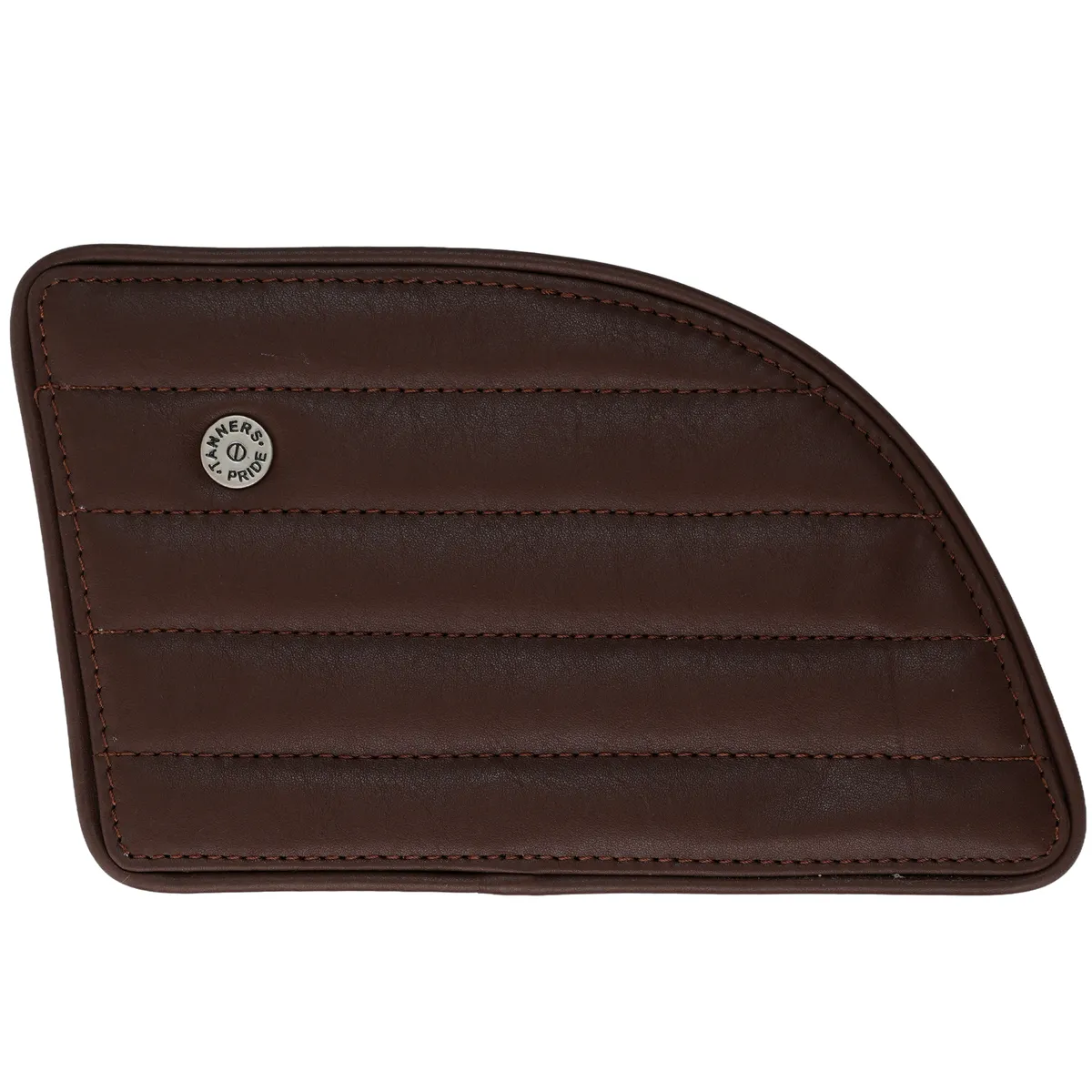 Tobacco Brown Straight leather motorcycle tank pad for Royal Enfield Continental GT 650