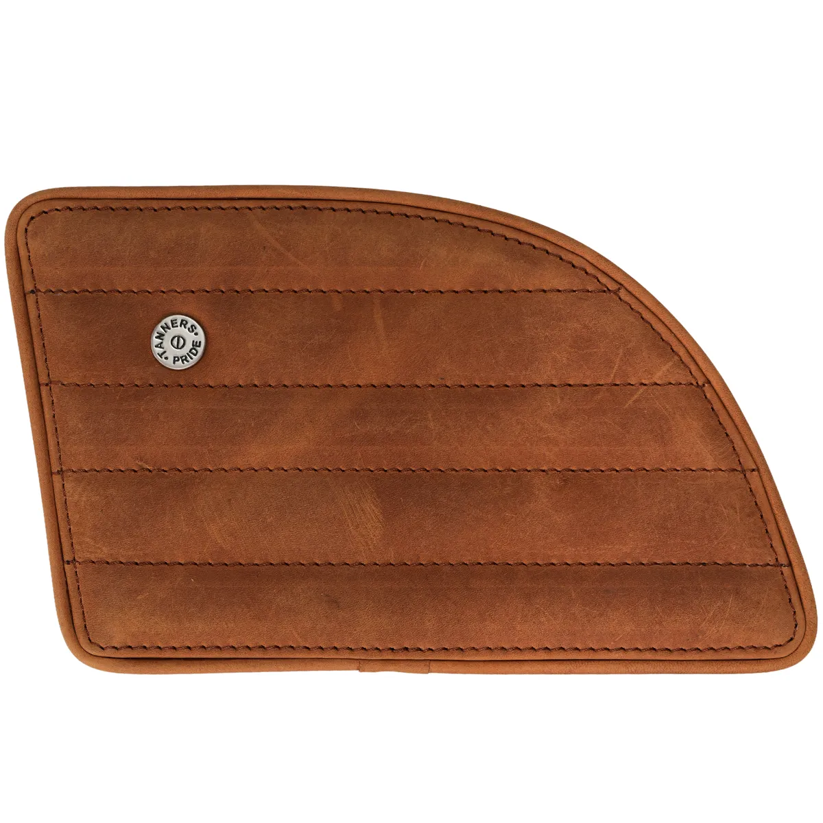 Tobacco Brown Straight leather motorcycle tank pad for Royal Enfield Continental GT 650