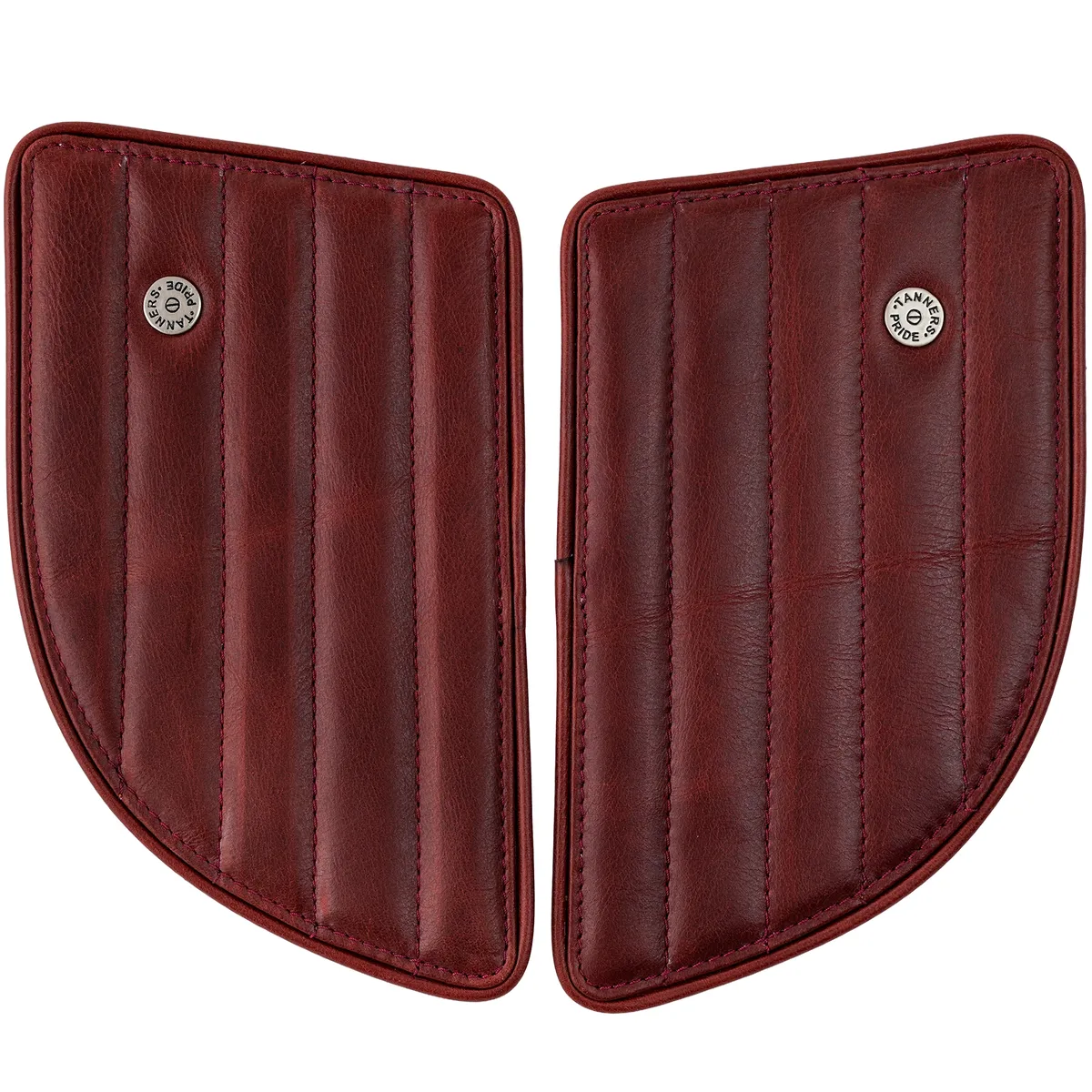 Vintage Red Straight leather motorcycle tank pad for Royal Enfield Continental GT 650