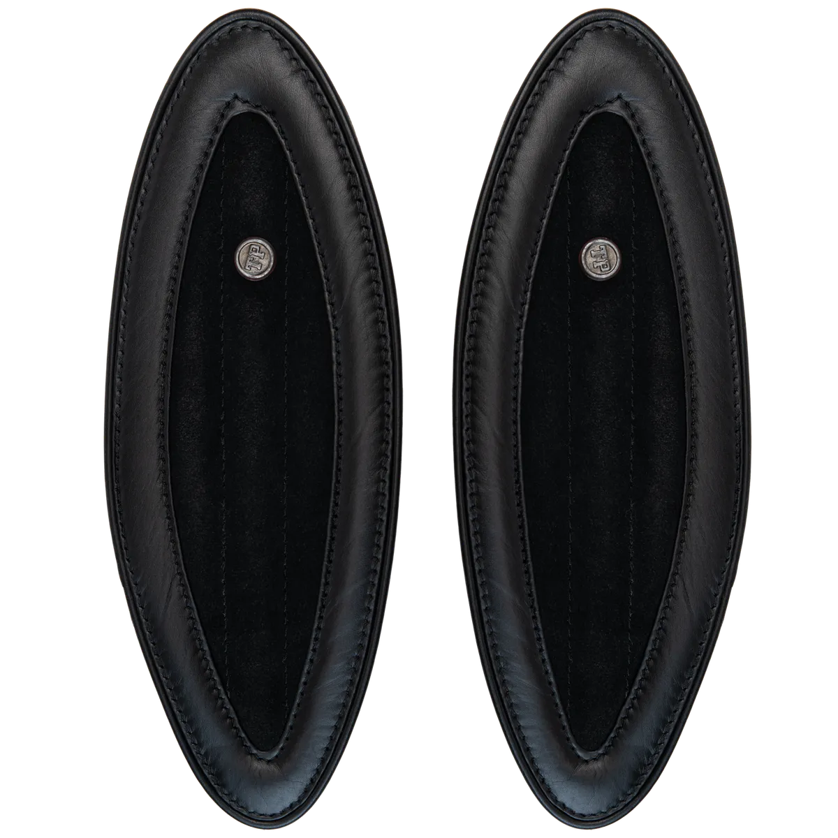 Tanners Pride Swede Tankpads (Hunter 350) - Midnight Black Handcrafted Full-Grain Leather (View 3)