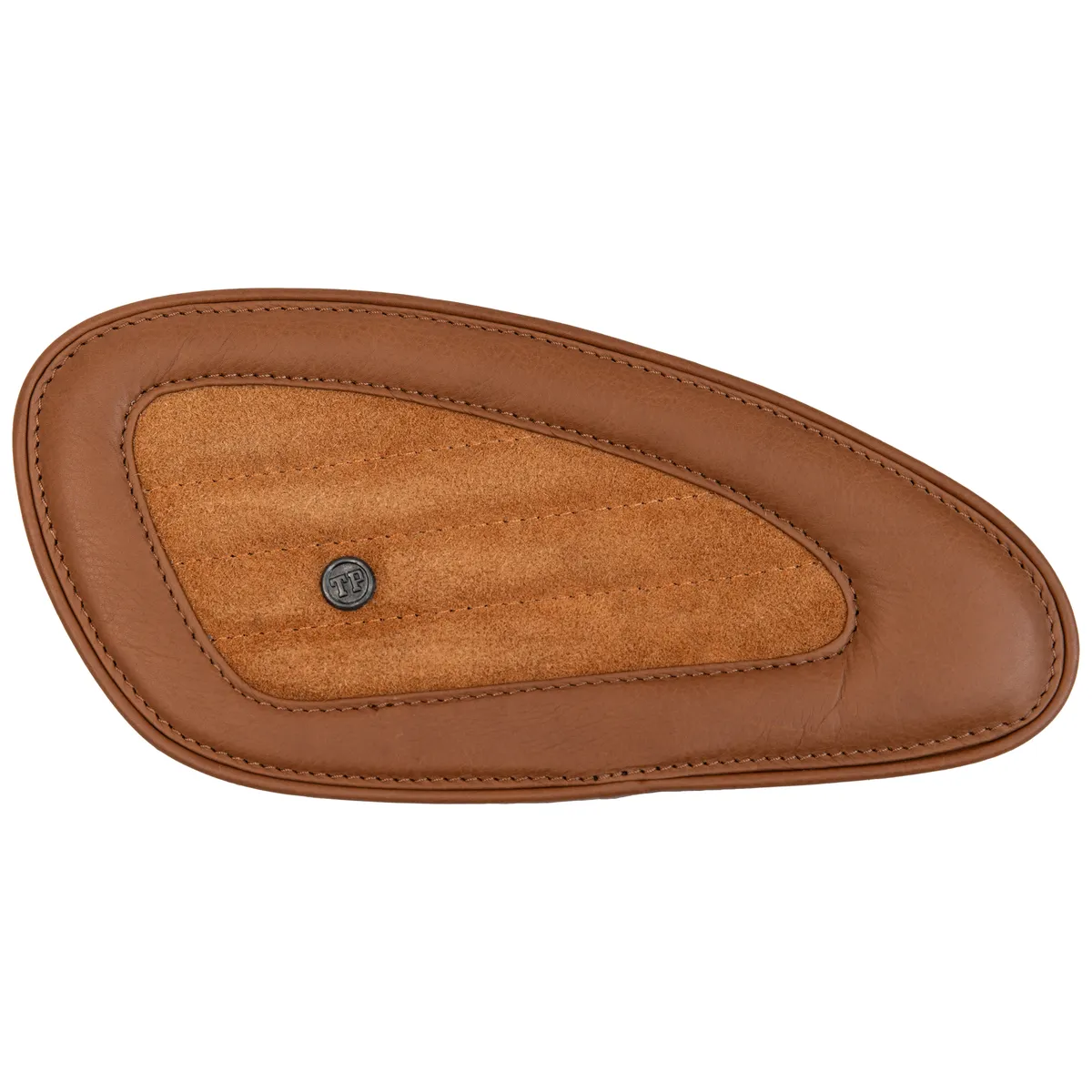 Tanners Pride Swede Tankpads (Interceptor 650) - Natural Tan Handcrafted Full-Grain Leather (View 2)
