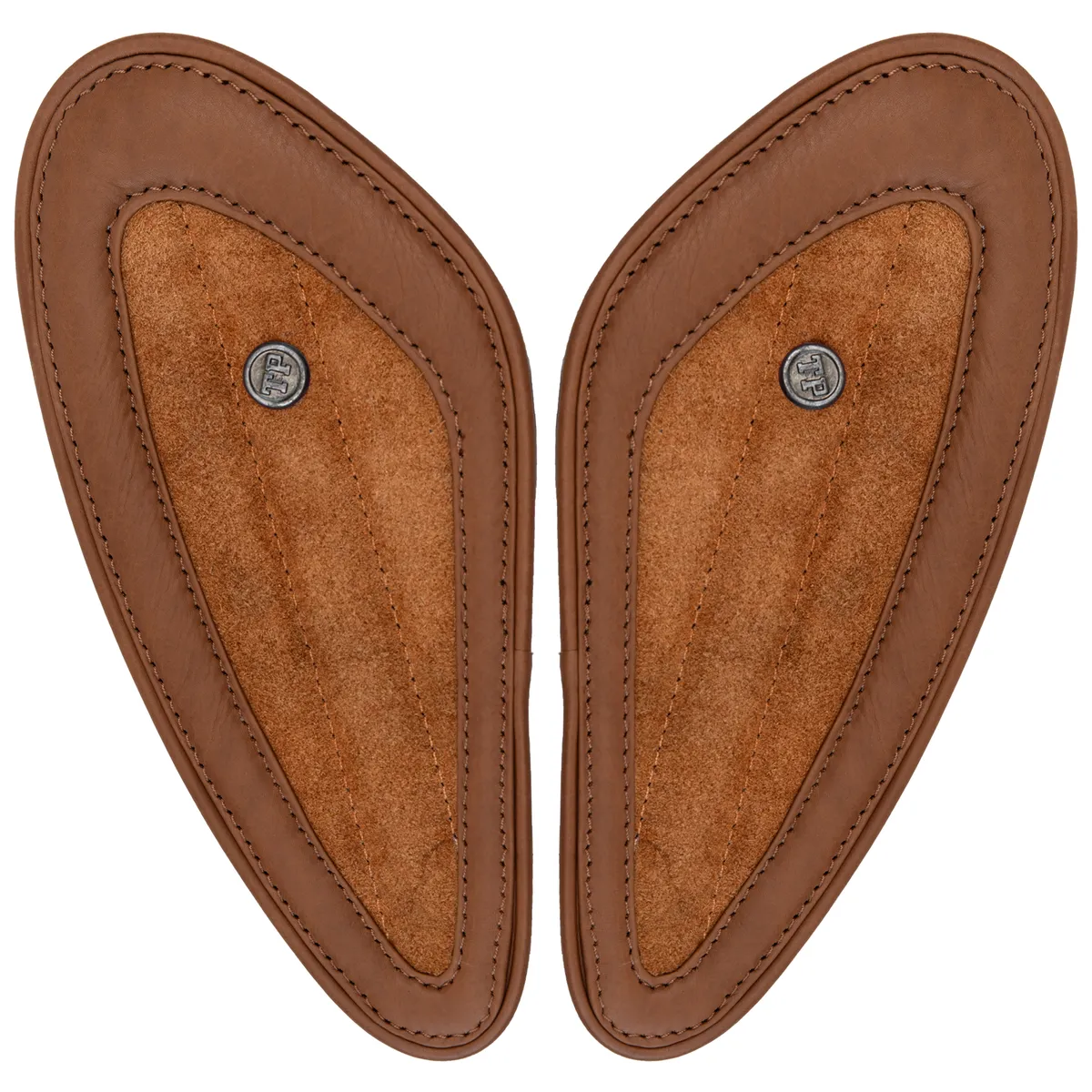 Tanners Pride Swede Tankpads (Triumph) - Natural Tan Handcrafted Full-Grain Leather (View 6)