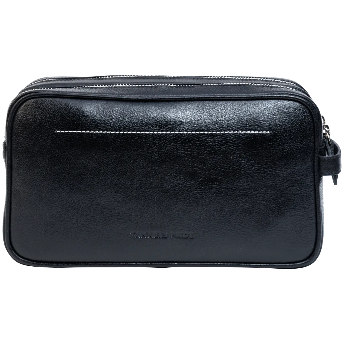 Tanners Pride The Ascot Dual Zipped Men’s Case - Midnight Black Handcrafted Full-Grain Leather (View 4)