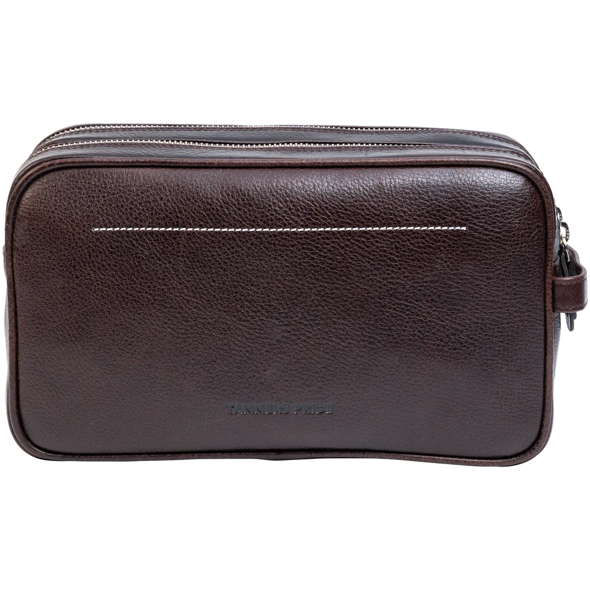 Tanners Pride The Ascot Dual Zipped Men’s Case - Tobacco Brown Handcrafted Full-Grain Leather (View 6)