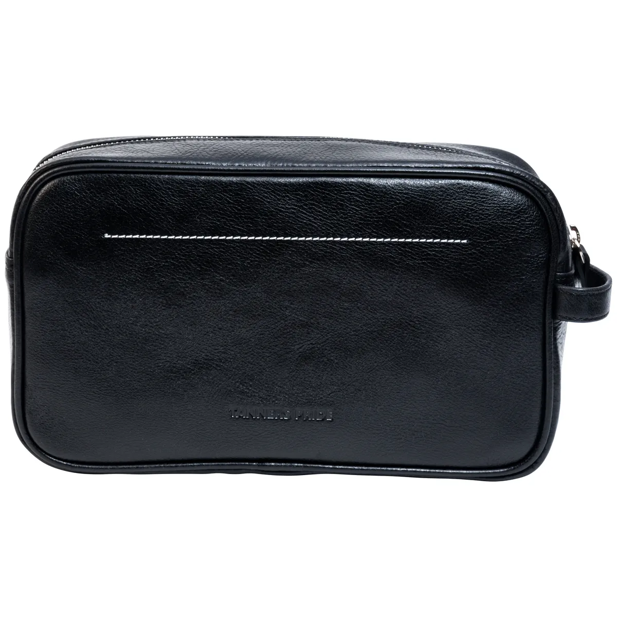 Tanners Pride The Ascot Single Zipped Men's Case - Midnight Black Handcrafted Full-Grain Leather (View 10)