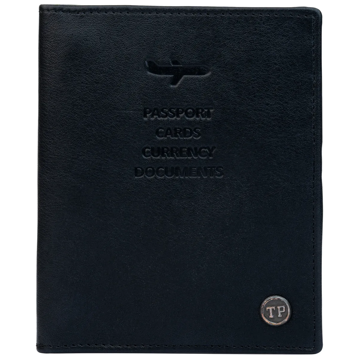Tanners Pride The Quinn Card and Passport Case - Midnight Black Handcrafted Full-Grain Leather (View 2)