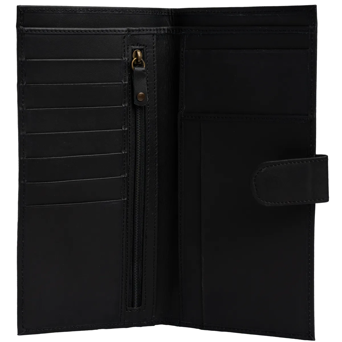 Tanners Pride The Traveller Document Case - Midnight Black Handcrafted Full-Grain Leather (View 3)
