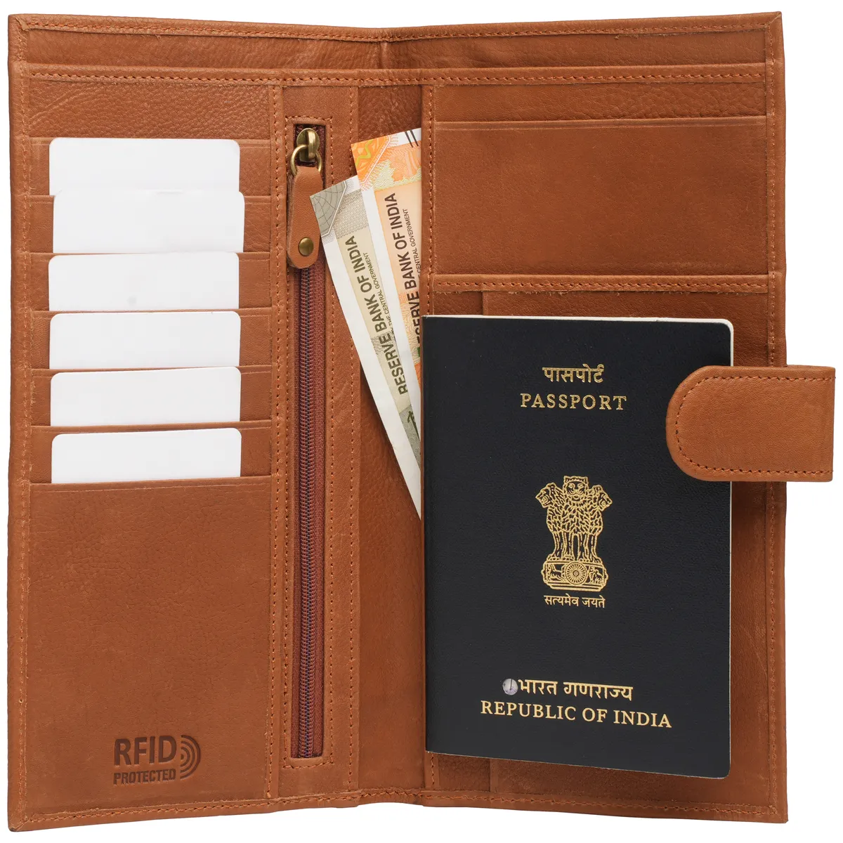 Tanners Pride The Traveller Document Case - Natural Tan Handcrafted Full-Grain Leather (View 1)