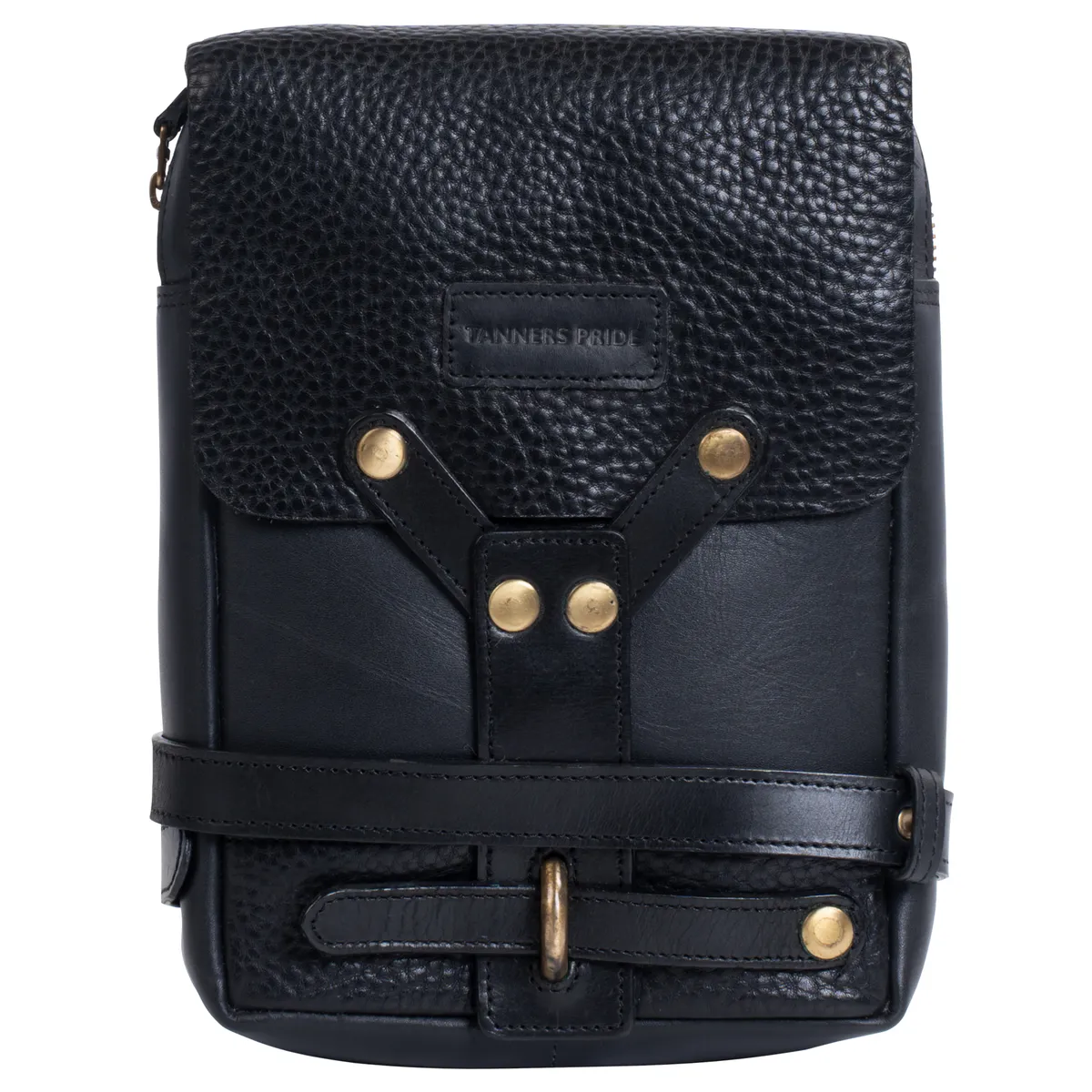 Tanners Pride Leather Motorcycle Thigh Bag | Rider Leg Bag - Midnight Black Handcrafted Full-Grain Leather (View 1)