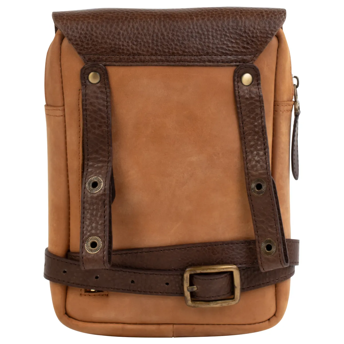 Tanners Pride Leather Motorcycle Thigh Bag | Rider Leg Bag - Natural Tan Handcrafted Full-Grain Leather (View 1)
