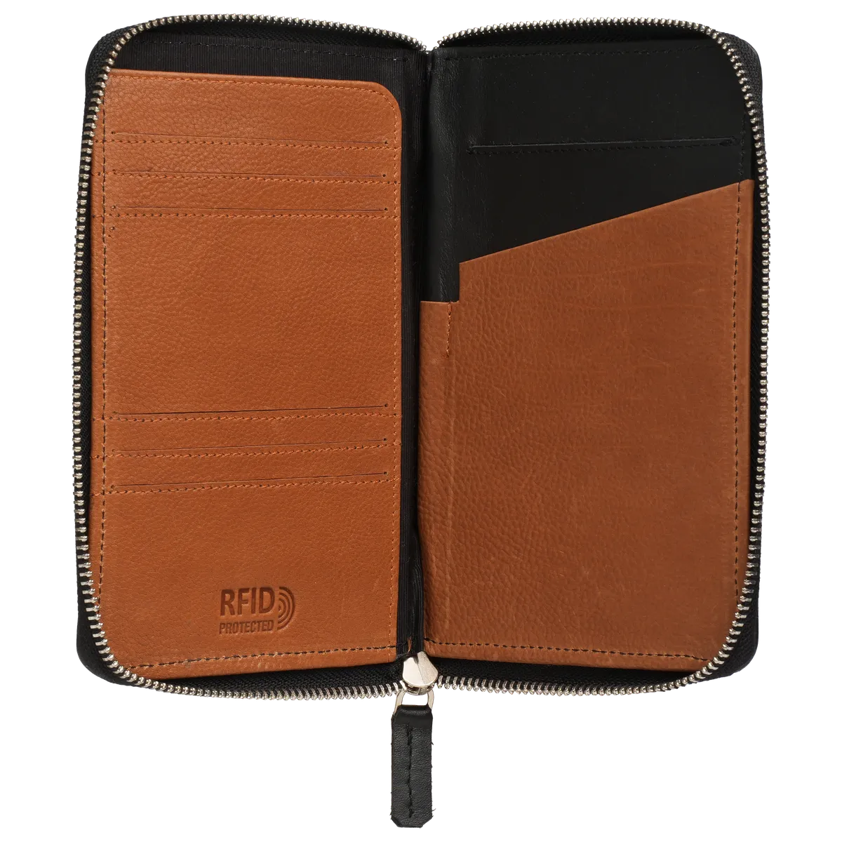 Tanners Pride Travel Folio Sleeve - Midnight Black Handcrafted Full-Grain Leather (View 7)