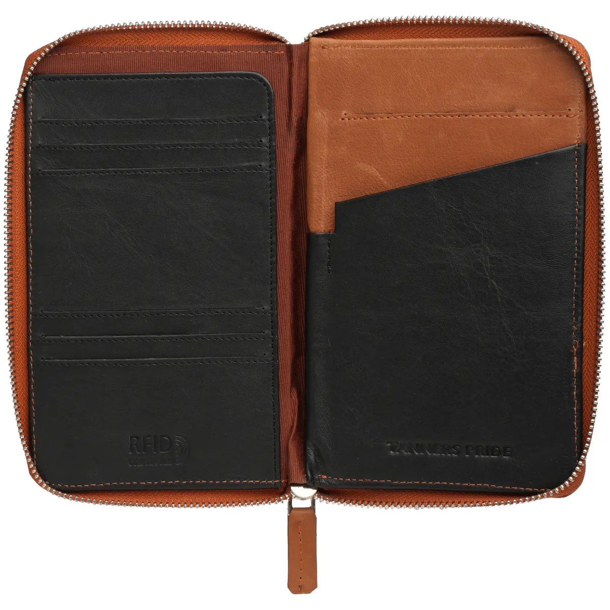 Tanners Pride Travel Folio Sleeve - Natural Tan Handcrafted Full-Grain Leather (View 3)