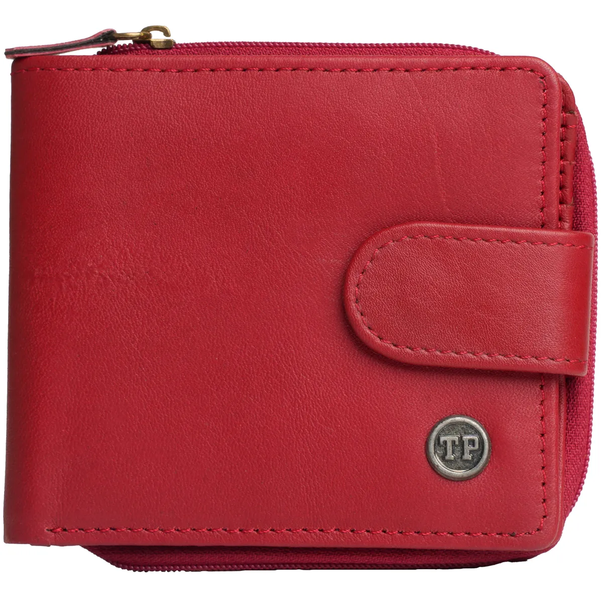 Tanners Pride Tyrel Bi- fold zippered wallet ( RFID Protected) - Vintage Red Handcrafted Full-Grain Leather (View 7)