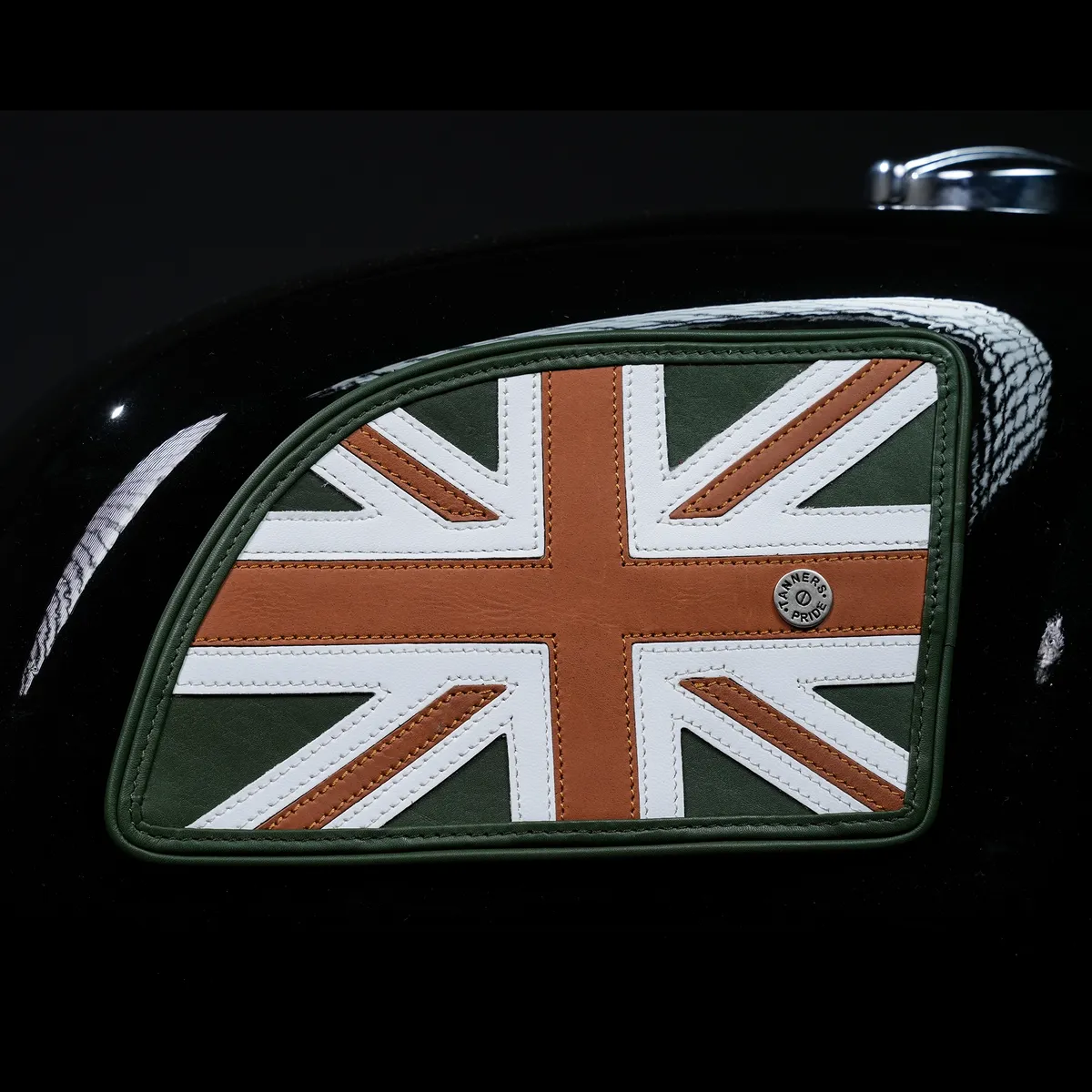 Tanners Pride Union Jack Tankpad (GT 650) - Natural Tan Handcrafted Full-Grain Leather (View 3)