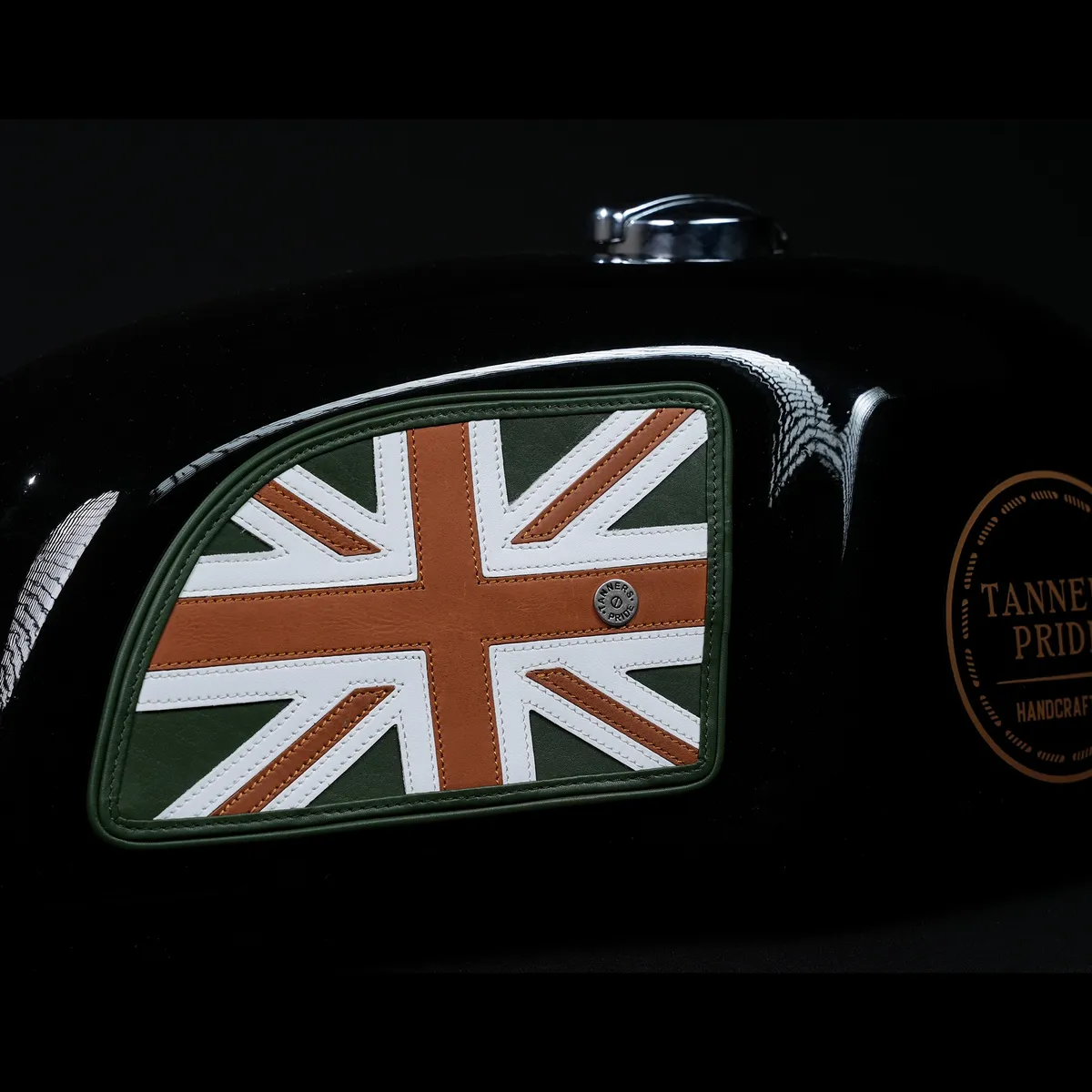 Tanners Pride Union Jack Tankpad (GT 650) - Natural Tan Handcrafted Full-Grain Leather (View 4)