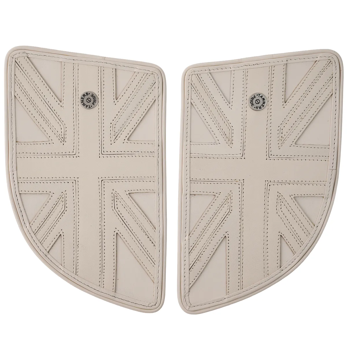 Tanners Pride Union Jack Tankpad (GT 650) - Off White Handcrafted Full-Grain Leather (View 3)