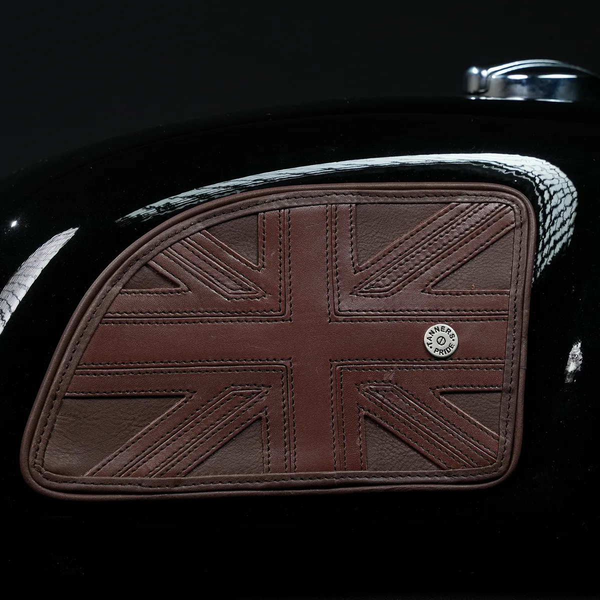 Tanners Pride Union Jack Tankpad (GT 650) - Tobacco Brown Handcrafted Full-Grain Leather (View 2)